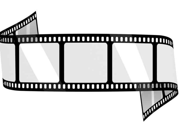 Ein Filmband, das das Format der Filme verdeutlicht.