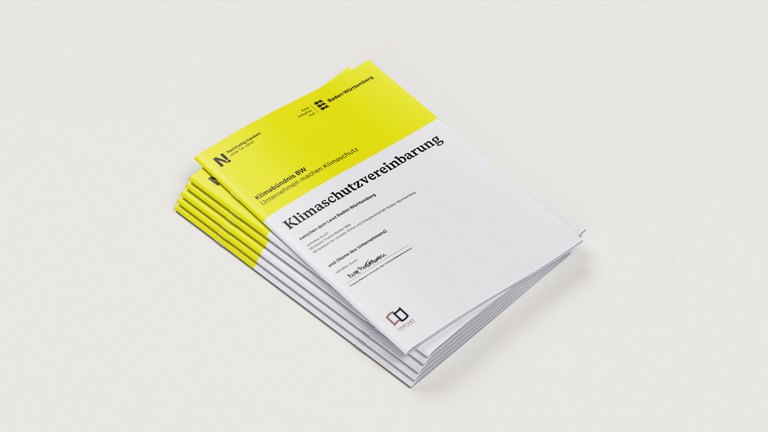 Mock-Up der Klimaschutzvereinbarung