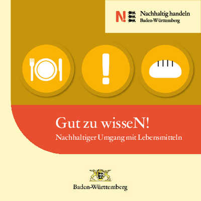 Gut zu wissen – Nachhaltiger Umgang mit Lebensmitteln Gut zu wissen – Nachhaltiger Umgang mit Lebensmitteln