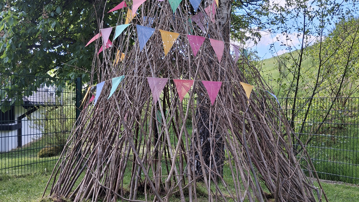 Das fertige Tipi. 