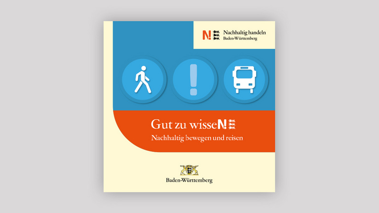 Dargestellt wird die Broschüre "Gut zu wissen - Bewegen und Reisen" mit Informationen und Tipps zu diesem Thema.